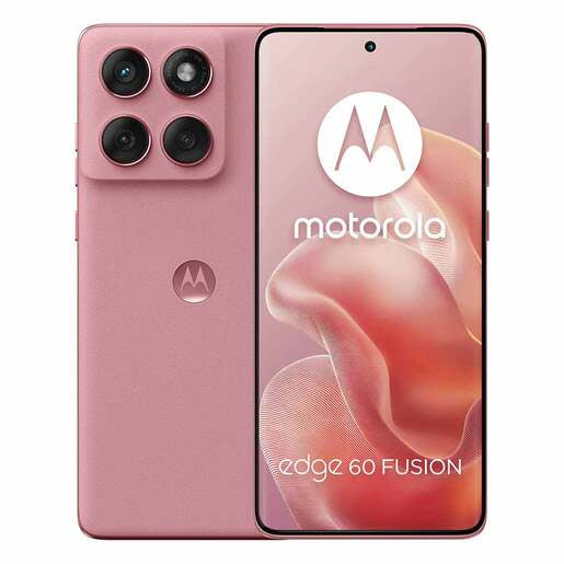 Motorola Edge 60 Fusion 5G rosa frente y atrás